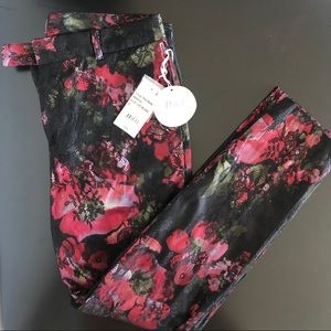 NWT Black lace Milanes shell pants size 4